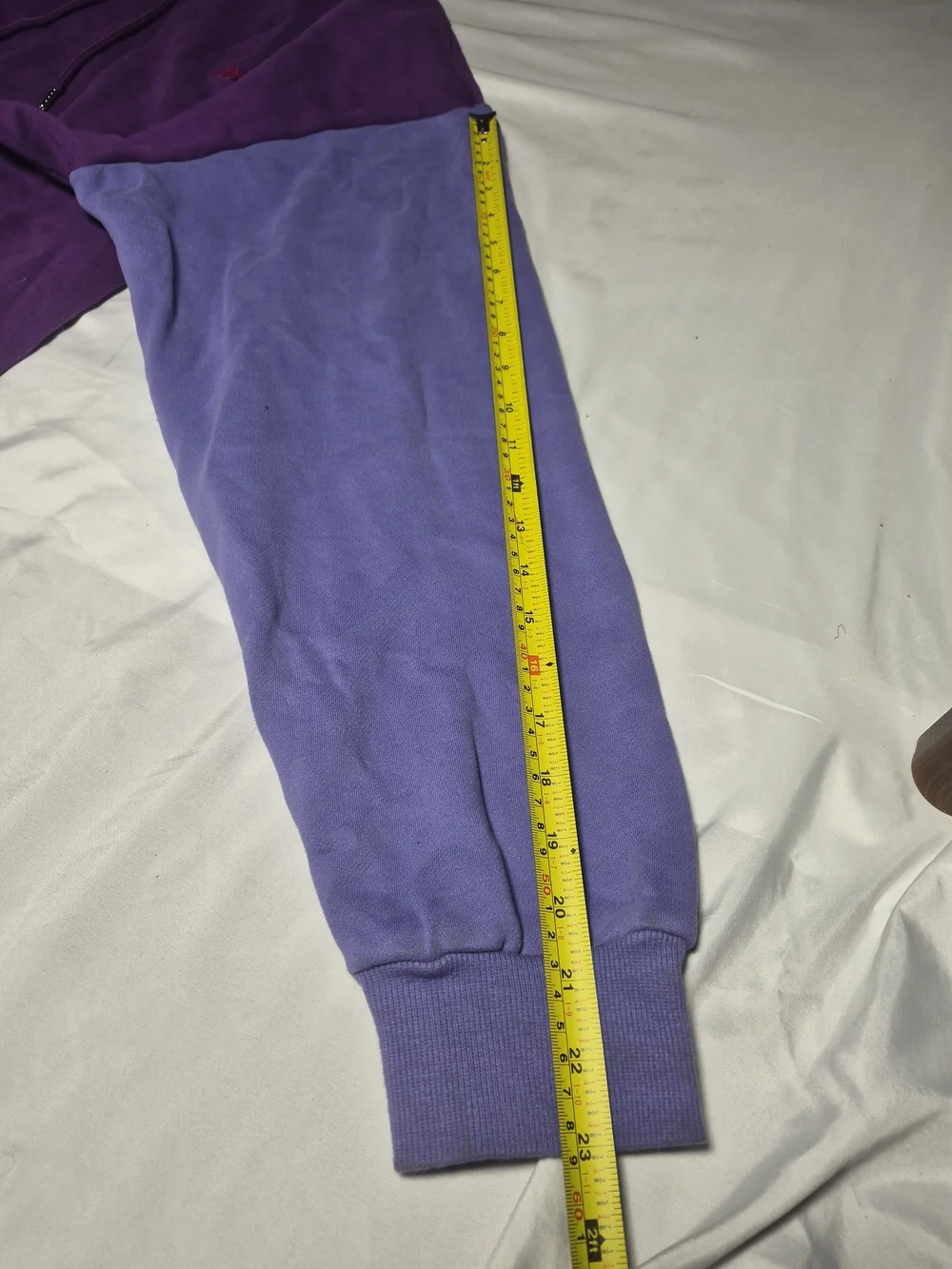 Purpled Pastel Mountain Colorblock Hoodie Size XXL